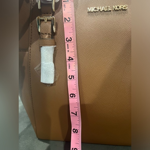 NWT Michael Kors brown leather tote - Picture 9 of 10